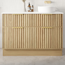 Salamander 1200mm Freestanding Single Vanity with Solid Surface Countertop